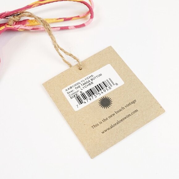 Aloe Aloe Tanga Bottom, Lychee Print - Size Small - NWT - Picture 3 of 4